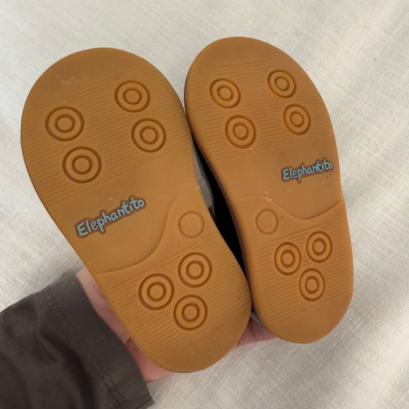 Elefantito Black Patent Leather Mary Jane Shoes Toddler Kids Size US 6 EU 21 - Picture 4 of 7